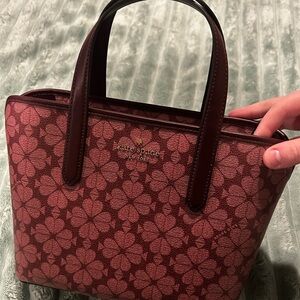 Kate Spade Burgundy Floral Tote